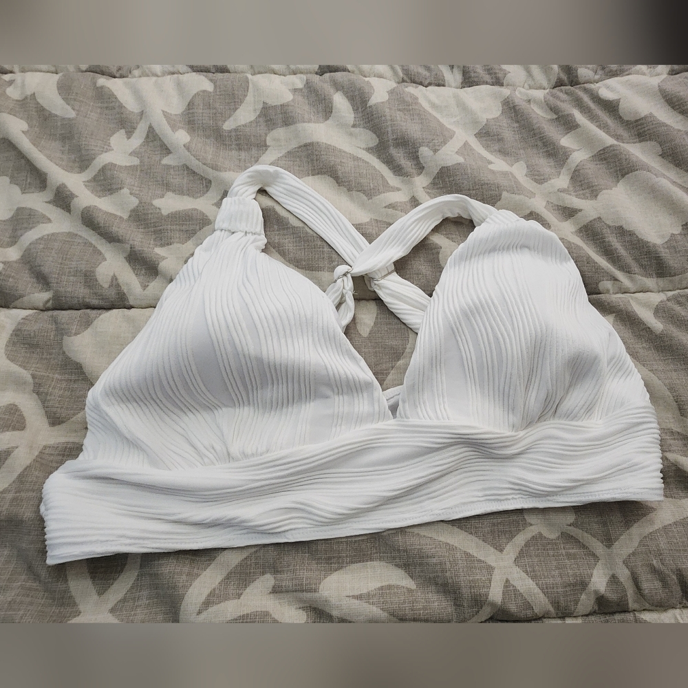 White bathing suit top 4XL